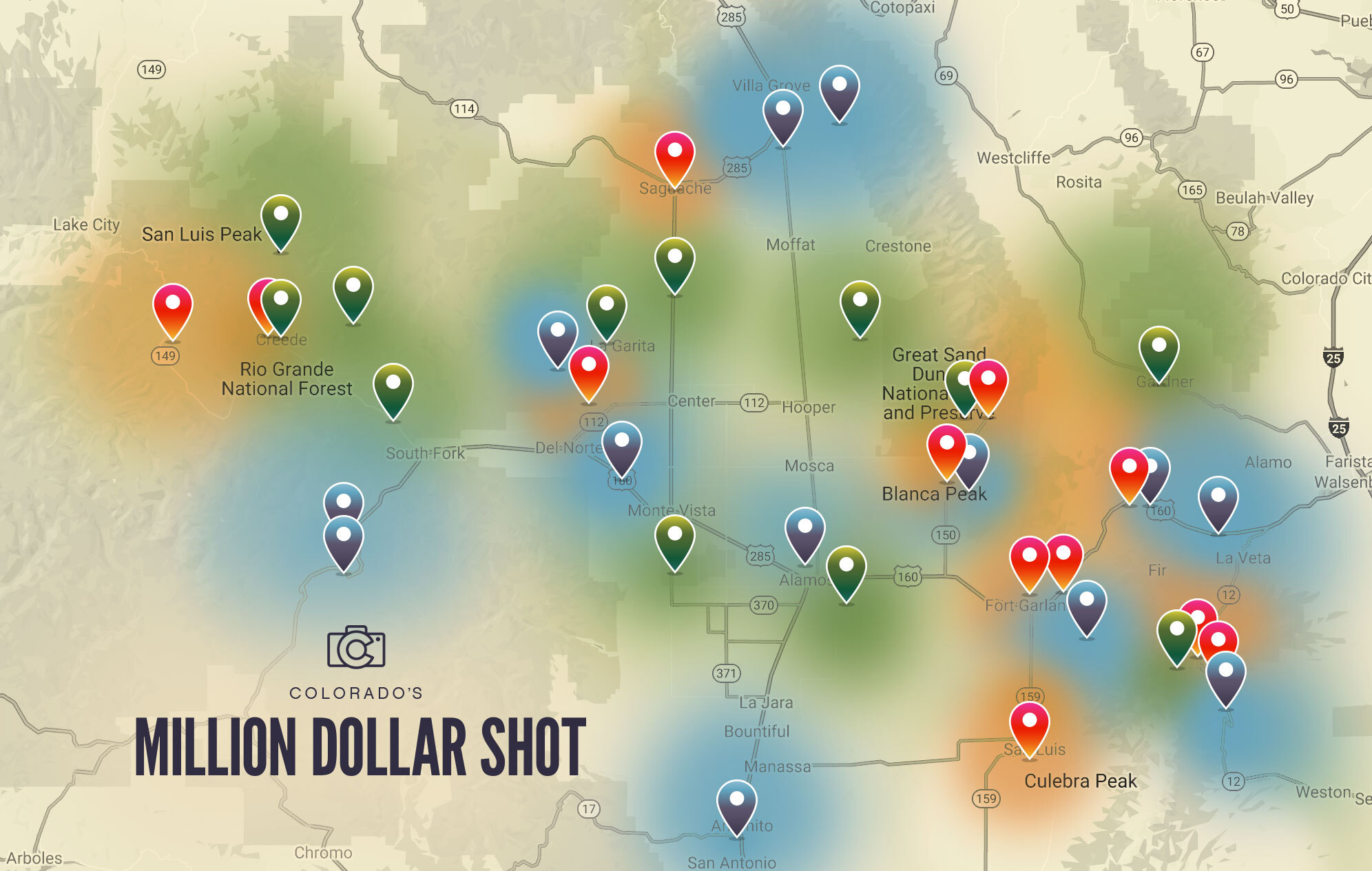 Million Dollar Shot Map