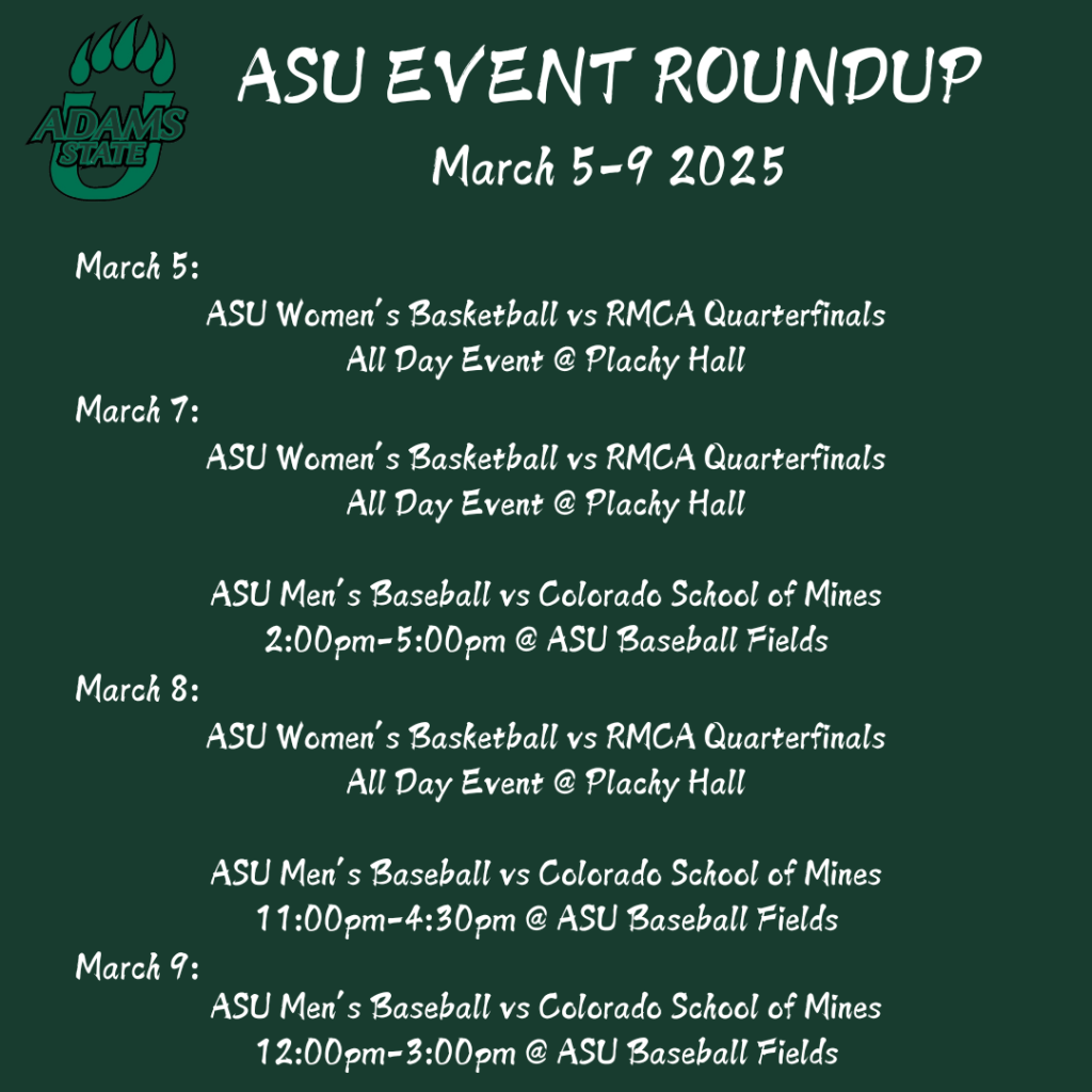 ASU Event Roundup